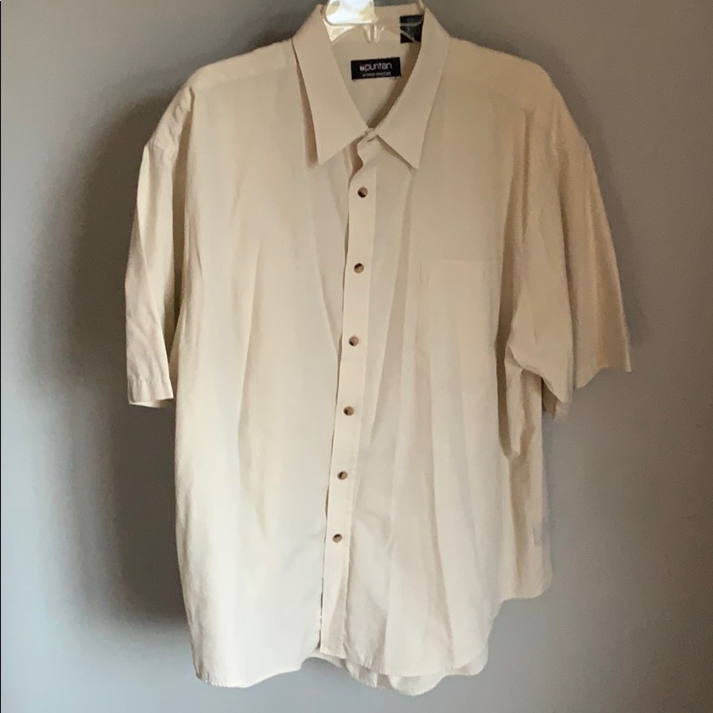 Puritan Men’s Cream Color Polo Shirt